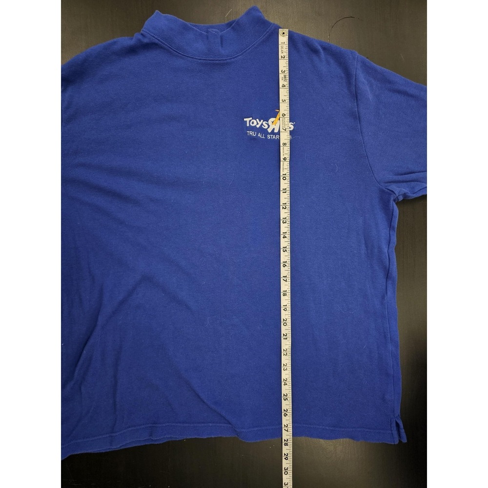 Toys R Us Geoffrey Shirt Mens Large Blue Long Sleeve Mock Neck TRU Promo 2016 - Picture 5 of 6